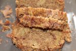 Snickerdoodle Zucchini Bread on Gray Platter