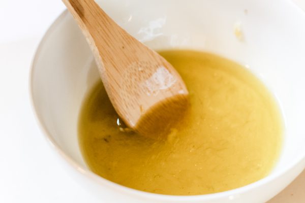While bowl of Garlic Lime Marinade