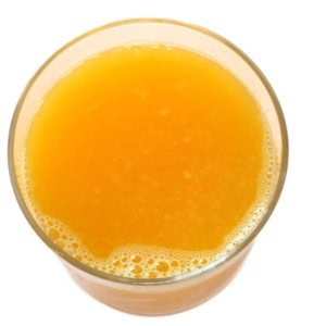 Top view of a glass of Disney Jungle Juice