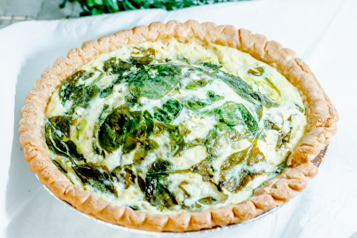 Easy Farmer's Market Fresh Spinach Quiche - Snug & Cozy Life