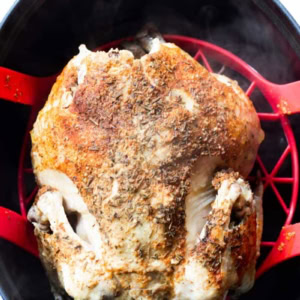 Whole chicken in a pot and instant pot sling