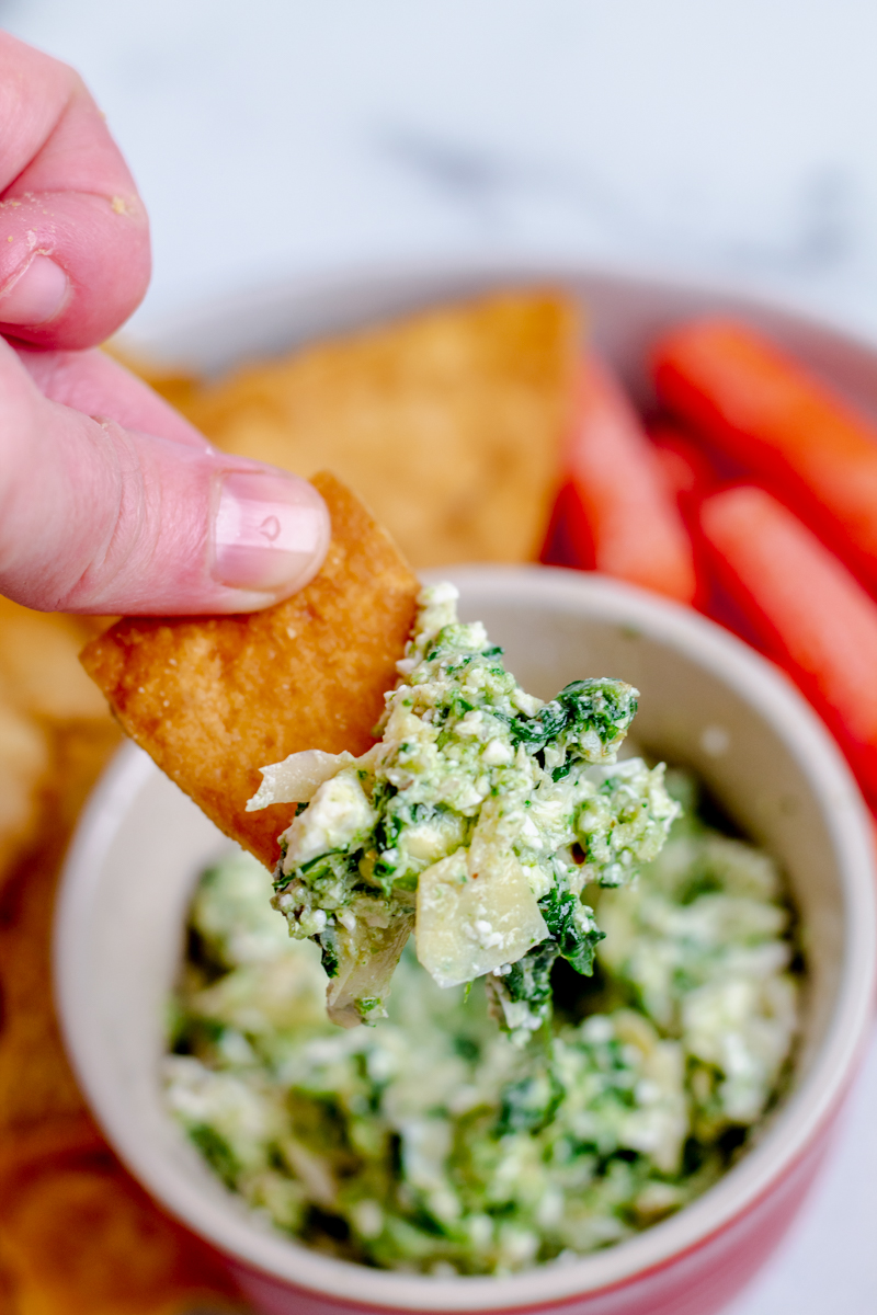 Quick & Easy Mediterranean Spinach, Artichoke, & Feta Dip Snug & Cozy