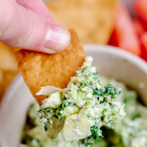 Quick & Easy Mediterranean Spinach, Artichoke, & Feta Dip Snug & Cozy Life