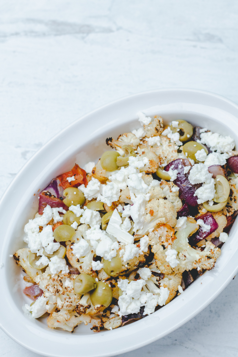 Farmer’s Market Roasted Mediterranean Cauliflower