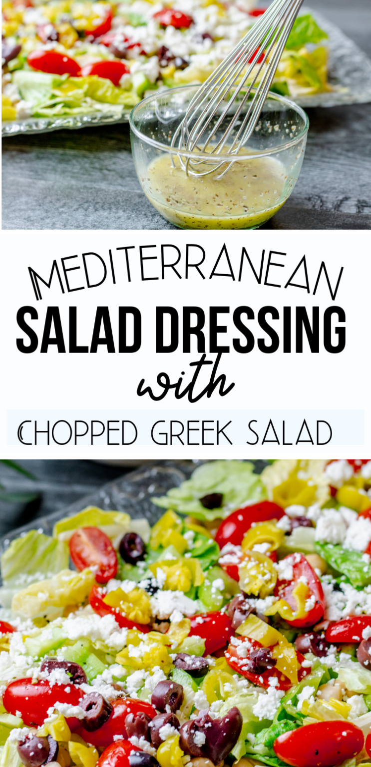 Homemade Mediterranean Salad Dressing Recipe With Greek Salad