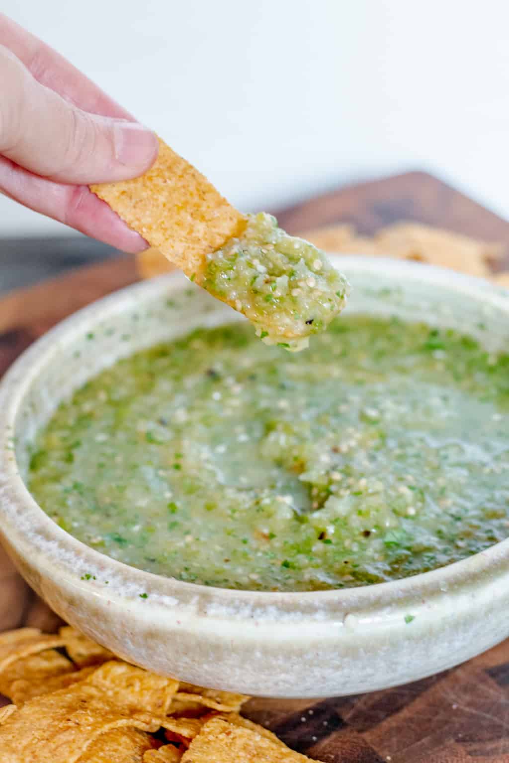Homemade Roasted Tomatillo Jalapeno Salsa Verde Recipe
