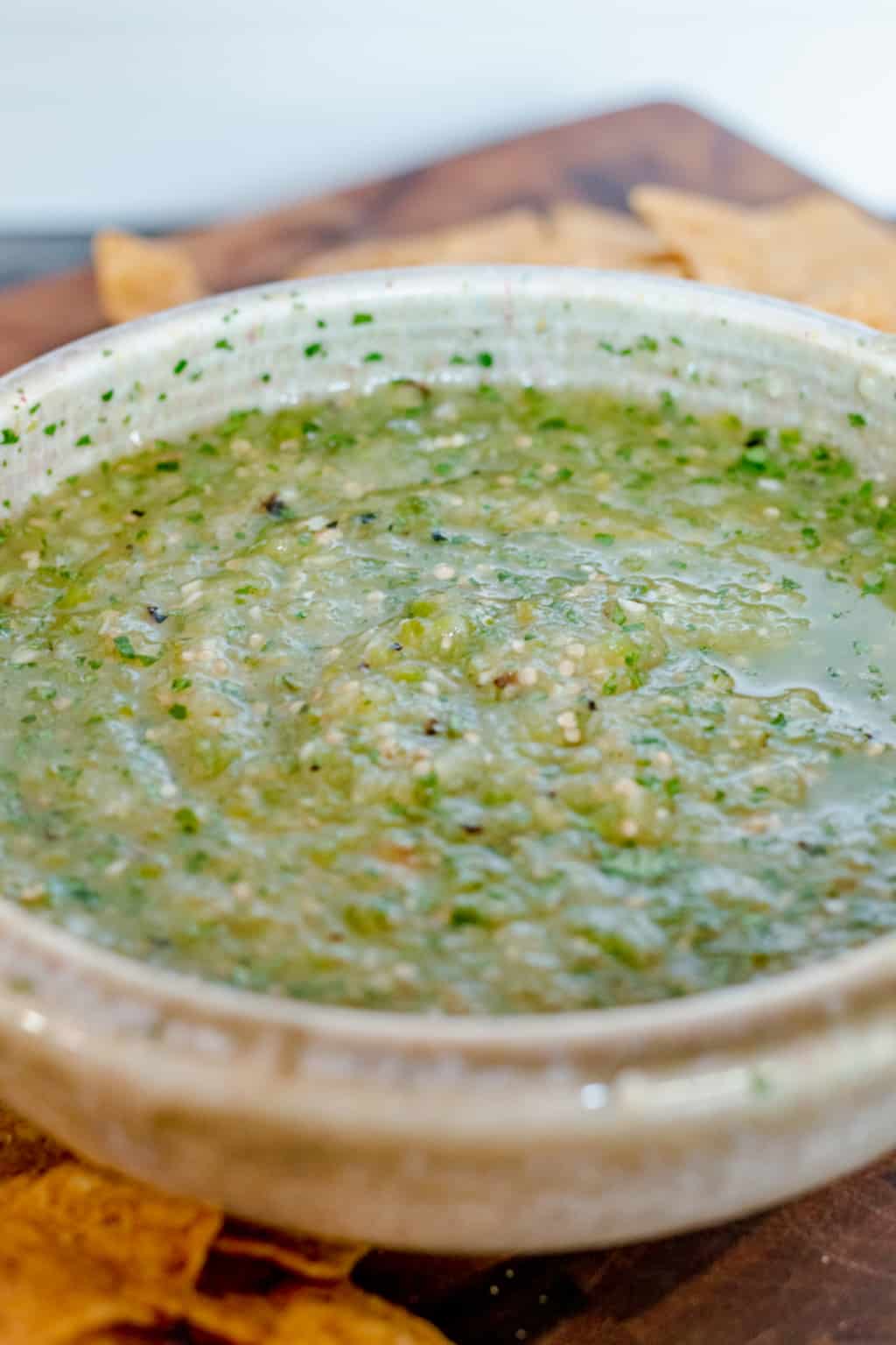 Homemade Roasted Tomatillo Jalapeno Salsa Verde Recipe
