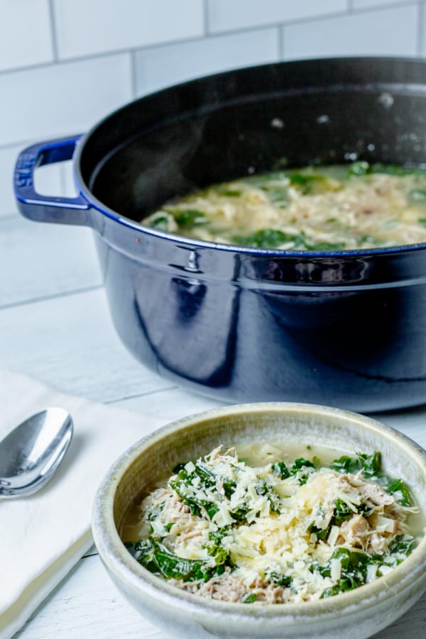 Rustic Chicken Gnocchi Soup (Dutch Oven & Instant Pot Instructions)