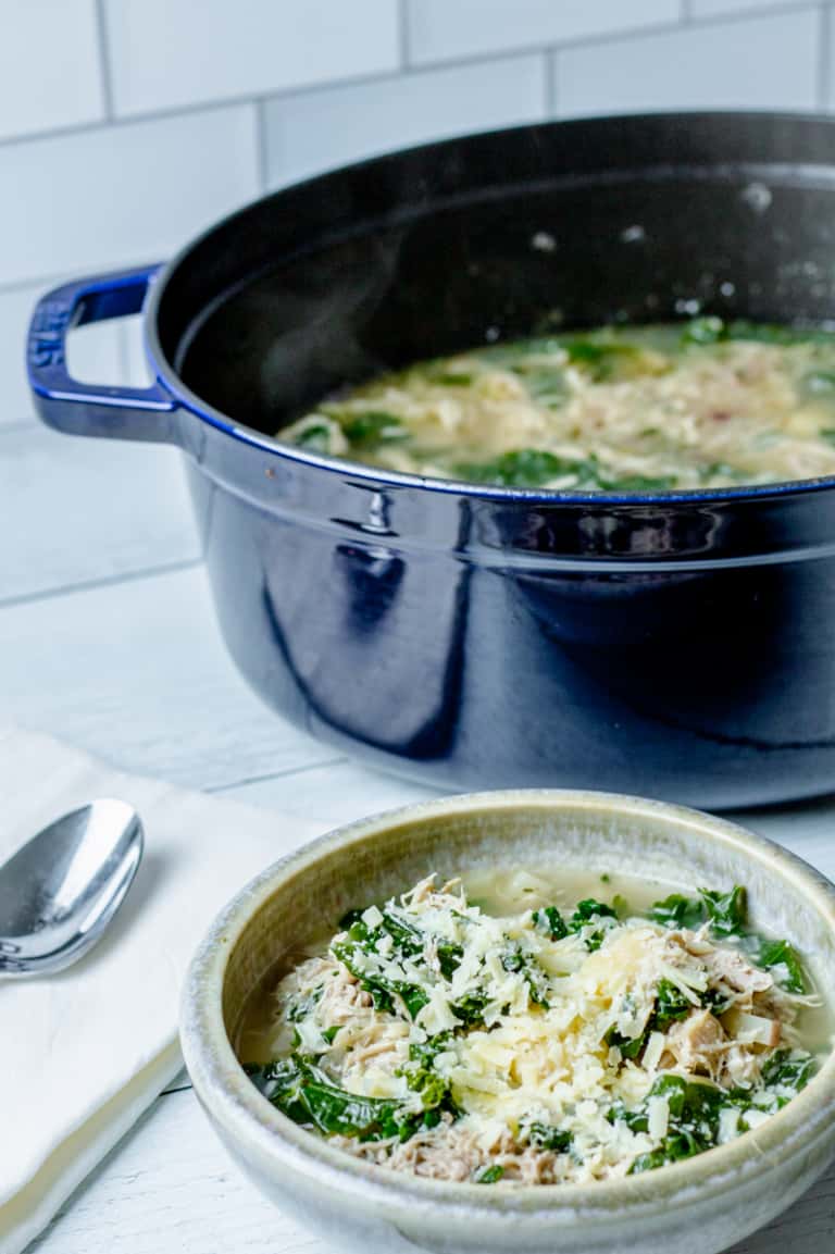 Rustic Chicken Gnocchi Soup (Dutch Oven & Instant Pot Instructions)
